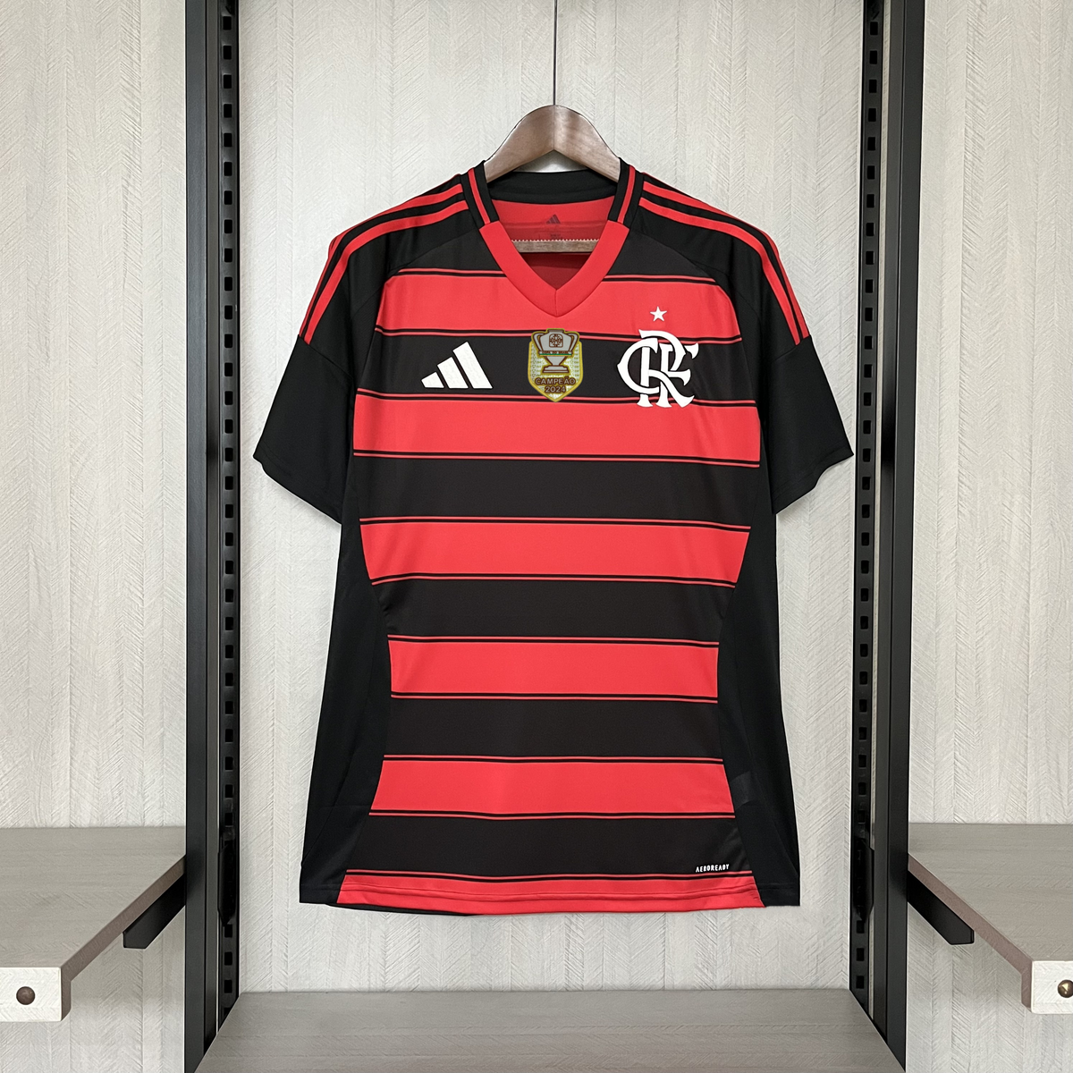 Camisa Flamengo Home + Patch Adidas 25/26 - Versão Torcedor