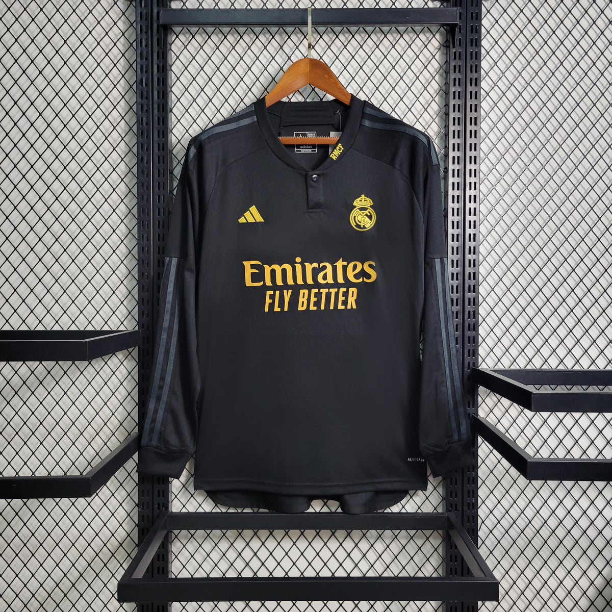 Camisa Real Madrid Away Manga comprida 23/24 - Adidas Torcedor Masculina - Torcedor
