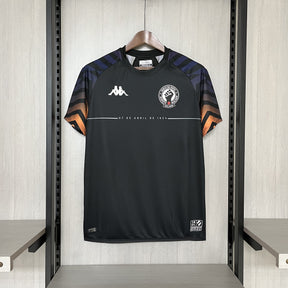 Camisa Vasco 24/25  Aquecimento Kappa Masculina - Preto Versão Torcedor