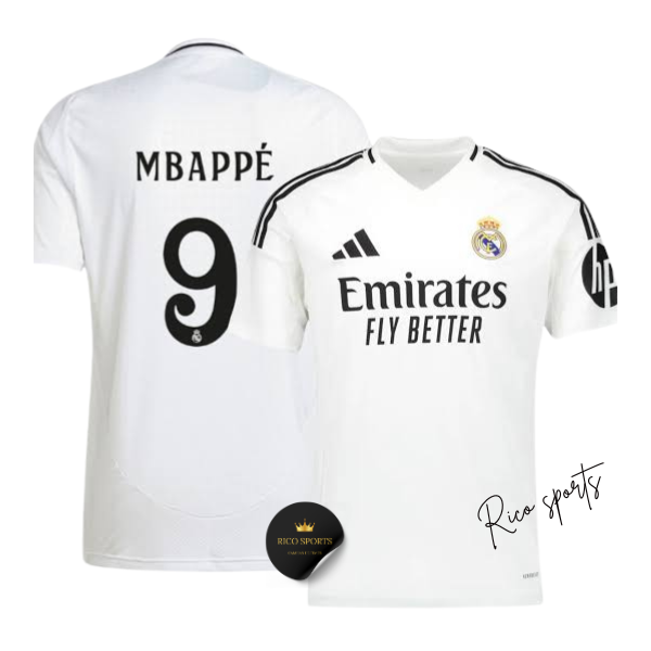 Camisa Real Madrid Home 24/25 9 Mbappé - Adidas Torcedor Masculina - Lançamento