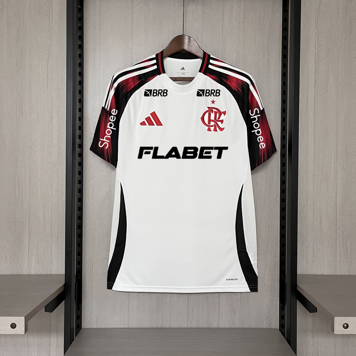 Camisa Flamengo Away + Patrocínios adidas 25/26 - Versão Torcedor