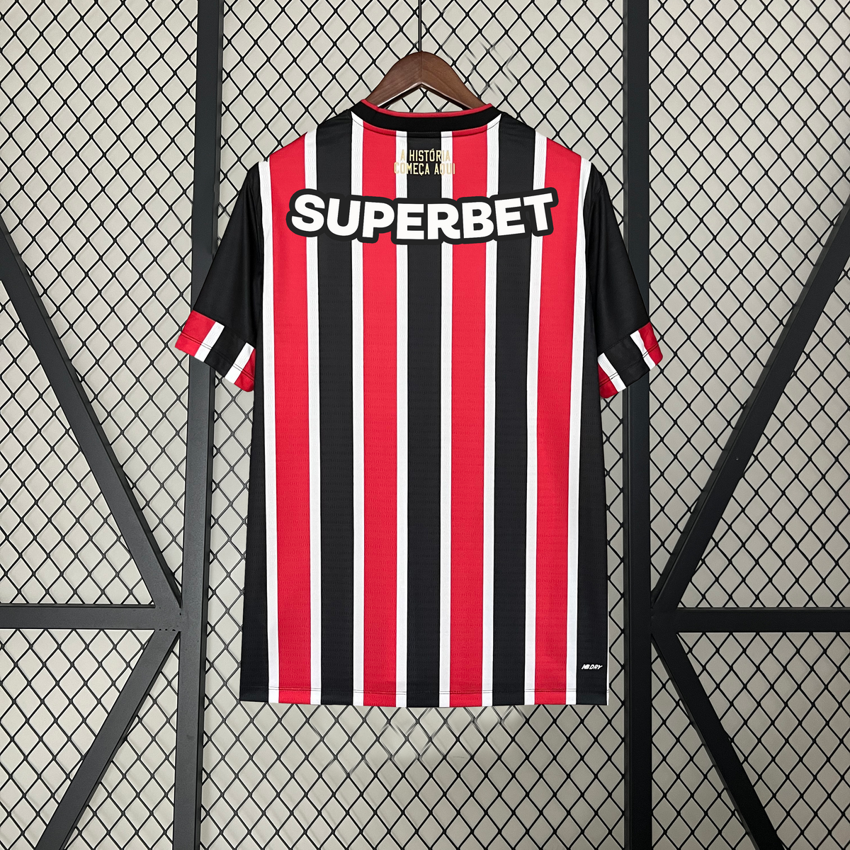 Camisa São Paulo Away + Patrocínios New Balance 24/25 - Versão Torcedor