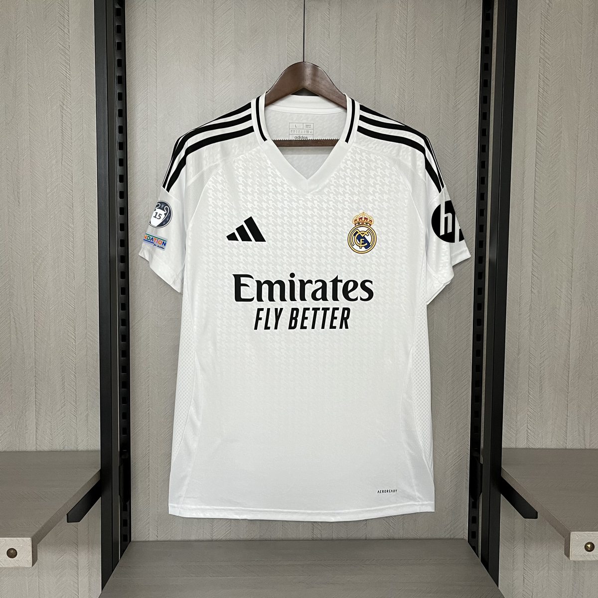 Camisa Real Madrid Home #15 Patch Champions 24/25 - Adidas Torcedor Masculina - Lançamento