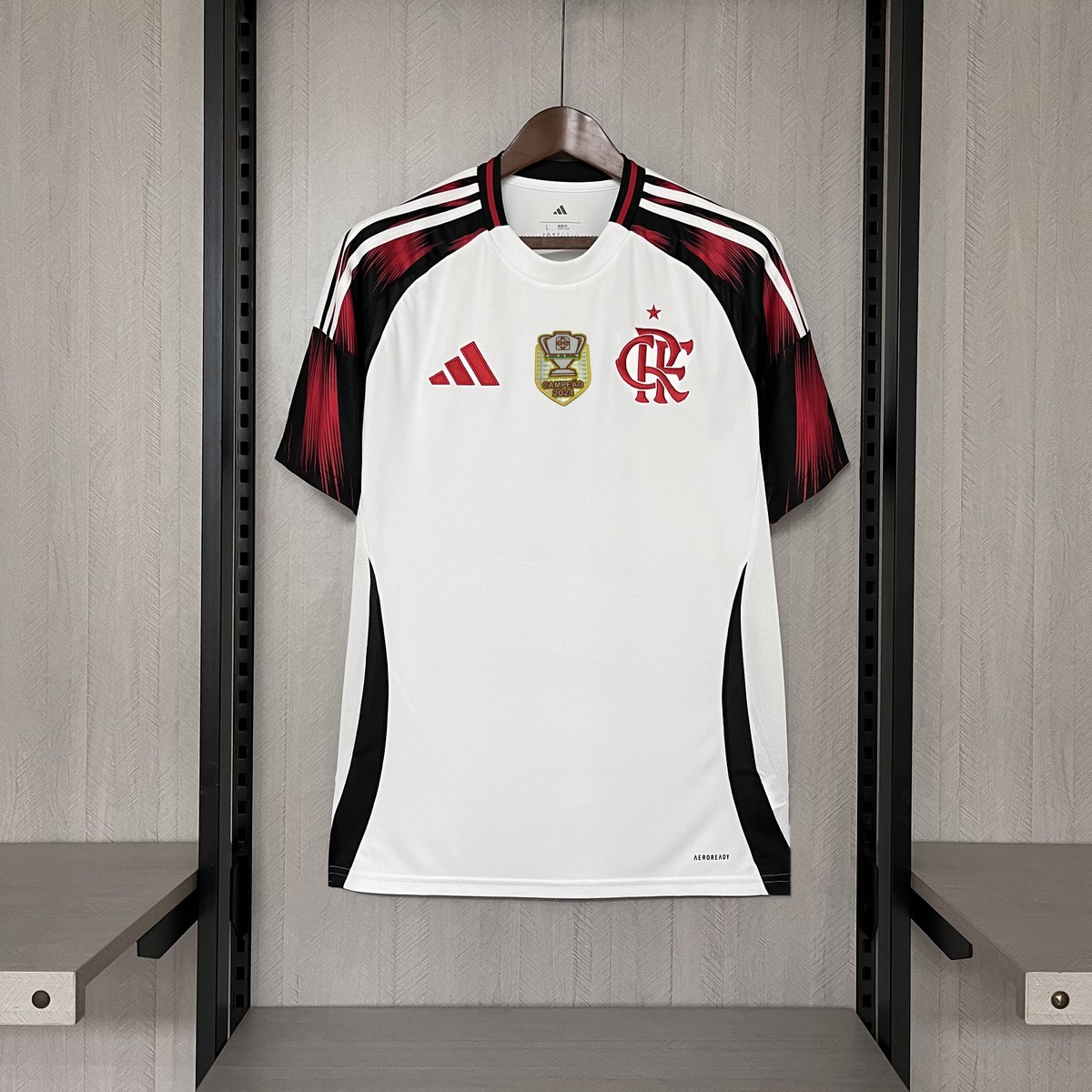 Camisa Flamengo Away + Patch Adidas 25/26 - Versão Torcedor