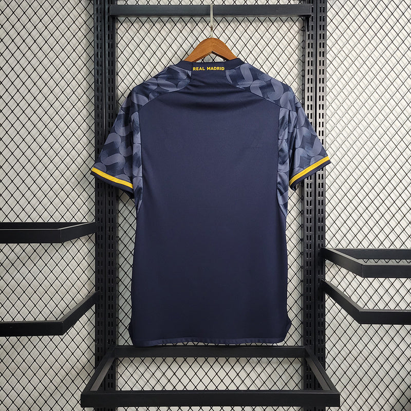 Camisa Real Madrid Away 23/24  Torcedor Adidas Masculina - Azul Escuro