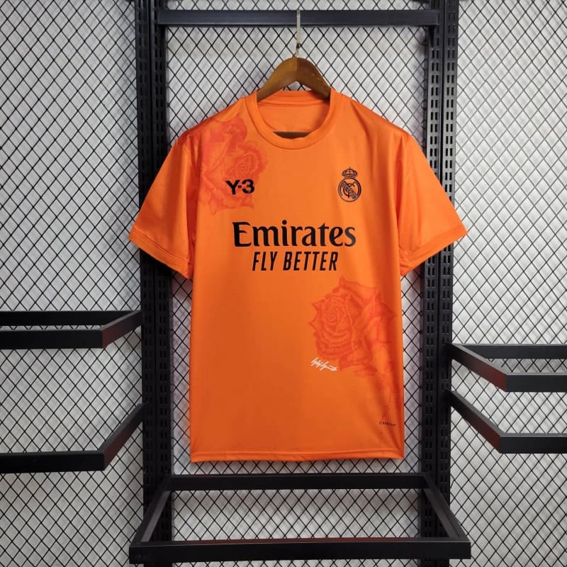 Camisa Real Madrid Y3 24/25  Torcedor Adidas Masculina - Laranja