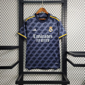 Camisa Real Madrid Away 23/24  Torcedor Adidas Masculina - Azul Escuro