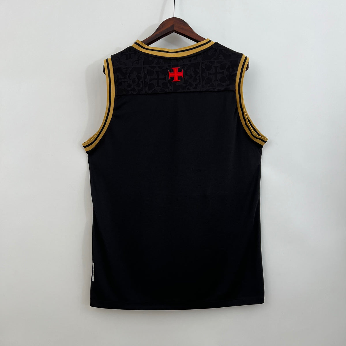 Camisa Regata Vasco da Gama Preta Kappa 22/23 - Versão Torcedor- Preta