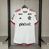 Camisa Flamengo Away + Patrocínios adidas 24/25 - Versão Torcedor