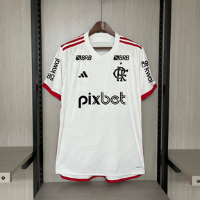 Camisa Flamengo Away + Patrocínios adidas 24/25 - Versão Torcedor