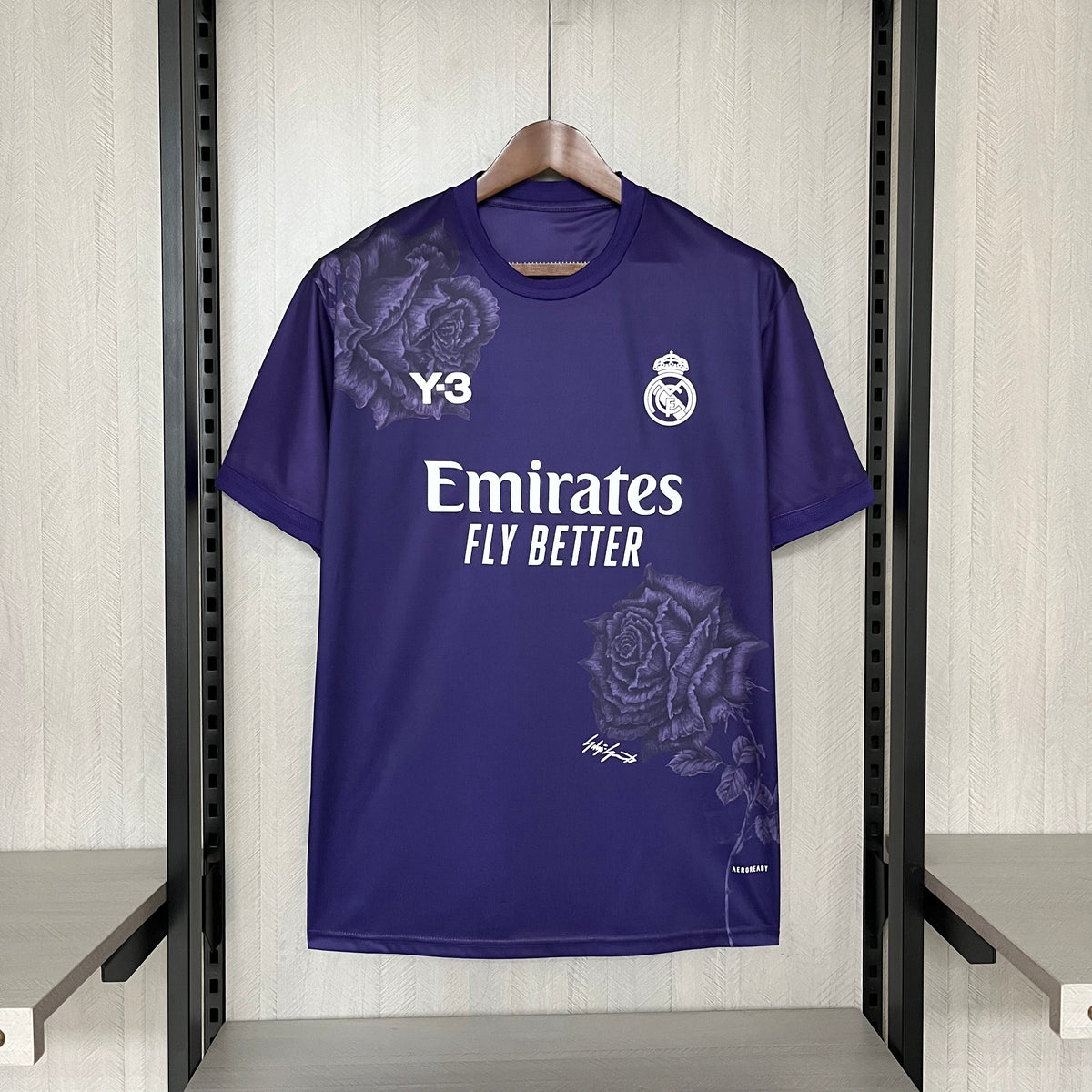 Camisa Real Madrid Y3 24/25  Torcedor Adidas Masculina - Roxa