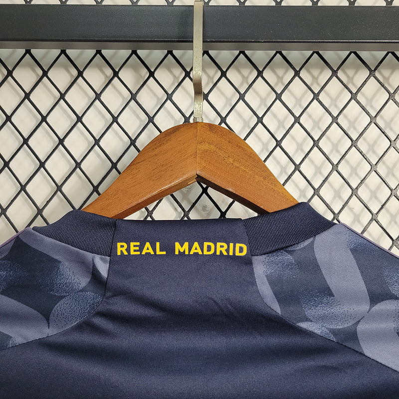 Camisa Real Madrid Away 23/24  Torcedor Adidas Masculina - Azul Escuro