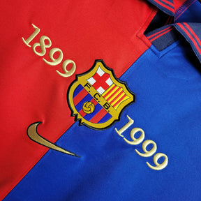 Camisa Barcelona Edição Comemorativa 100 Anos - Versão Retro Manga Comprida